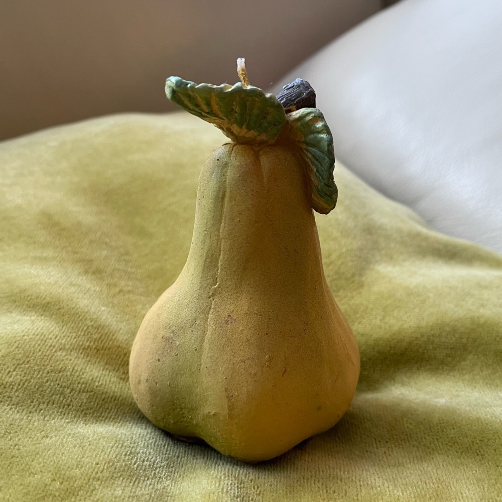 NEW Pear Candle; Fruit Candle; Fruit-Shaped Candle